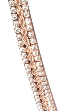 Horze Nancy Stirnriemen Mit Kristallen Und Flechtdetail -Reitsportbedarf 10170 br rgo 03