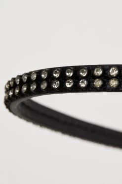 Horze Leder Trense Mit Kristall Stirnriemen -Reitsportbedarf 10190 BL 4