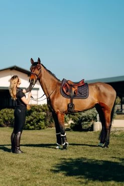 Horze Kaitlin Vielseitigkeitsschabracke Mit Floraler Einfassung -Reitsportbedarf 17403 AFBR 4