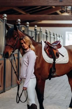 Horze Kaitlin Vielseitigkeitsschabracke Mit Floraler Einfassung -Reitsportbedarf 17403 WH 3