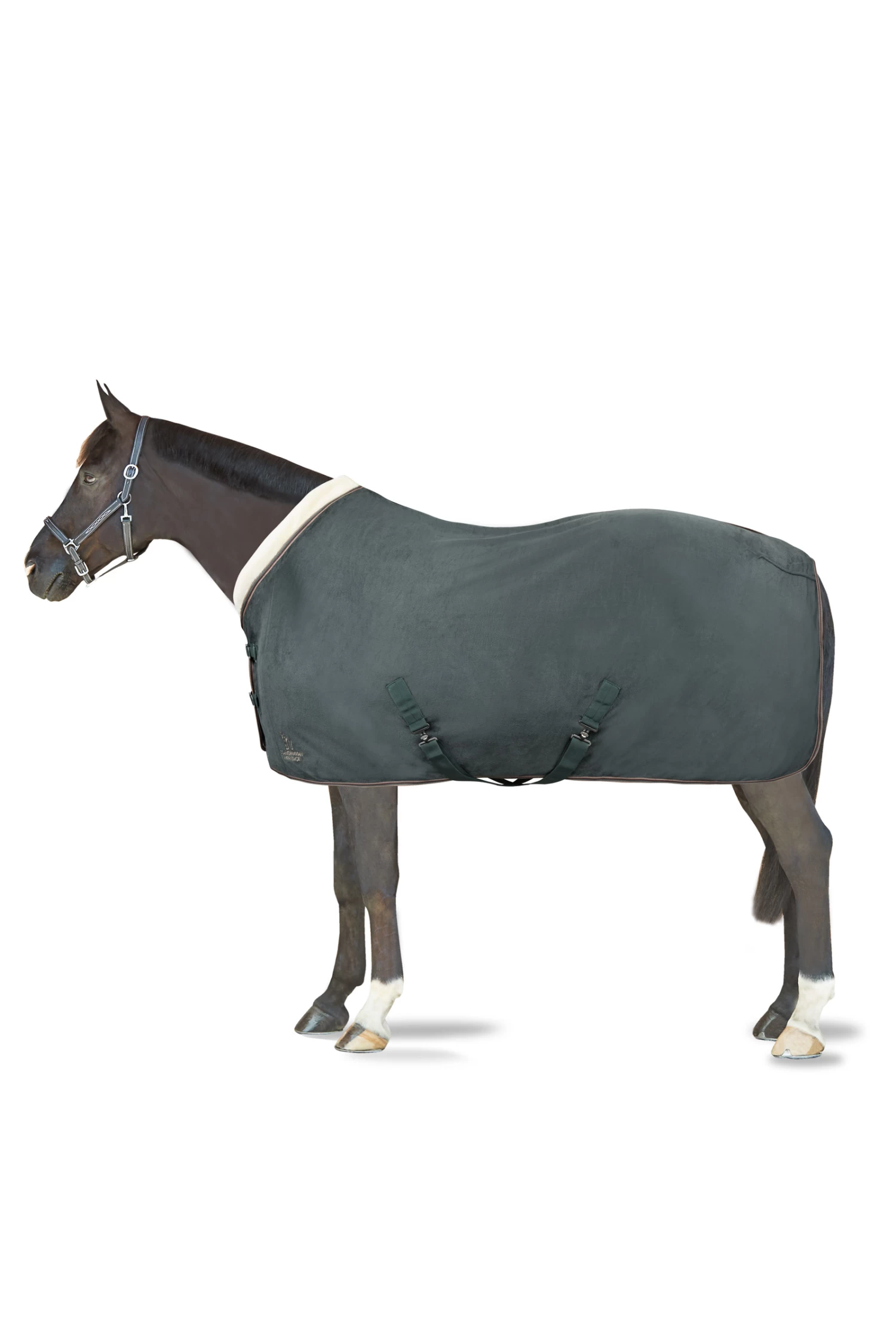 Horze Leigton Teens Collection Fleece Abschwitzdecke Mit Kunstfellkragen 1 Horze Leigton Teens Collection Fleece Abschwitzdecke Mit Kunstfellkragen