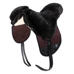 Christ Bareback Riding Premium Plus Lammfellsattel, Shetland -Reitsportbedarf 304750 BR BR NAT 1