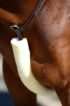 Kentucky Horsewear Lammfell Brustriemen-Schutz -Reitsportbedarf 313003 NAT 1