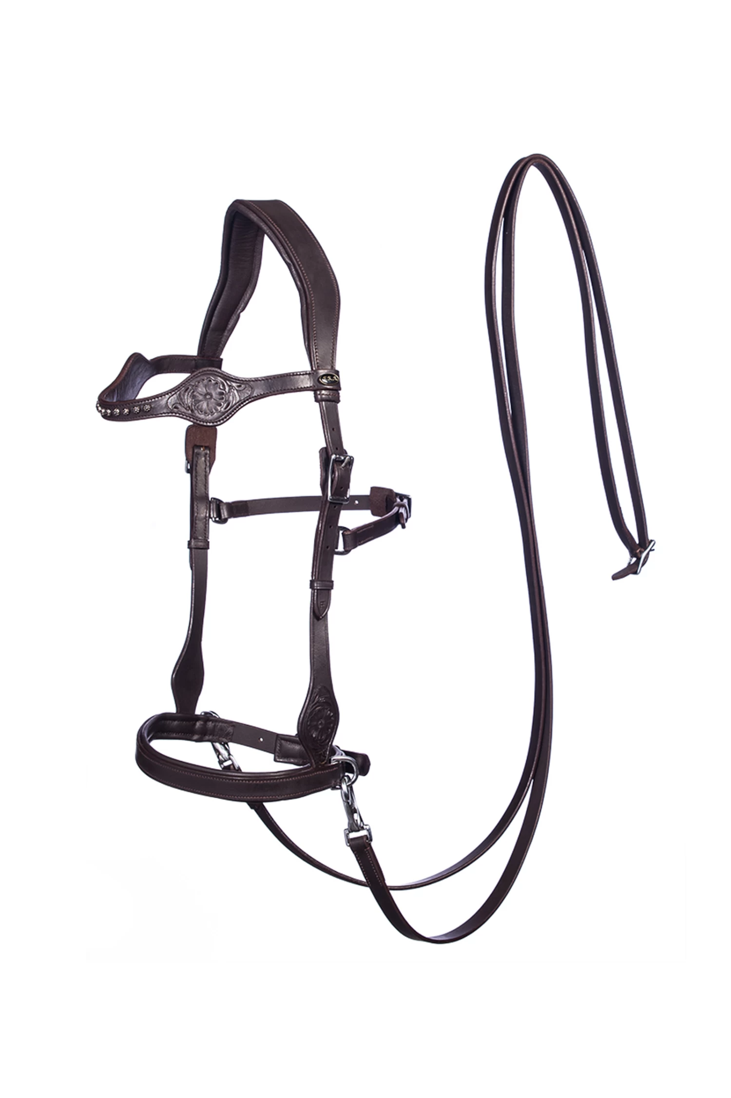 FRA Dandy Sidepull (System 3) Leather, W/ Leather Clip Reins 3 FRA Dandy Sidepull (System 3) Leather, W/ Leather Clip Reins – Bild 3