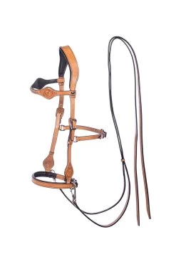 FRA Dandy Sidepull (System 3) Leather, W/ Leather Clip Reins 8 FRA Dandy Sidepull (System 3) Leather, W/ Leather Clip Reins -Reitsportbedarf 322950 NAT 1
