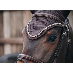 Kentucky Horsewear Stone & Pearl Fliegenmütze Lang -Reitsportbedarf 329562 BR 2