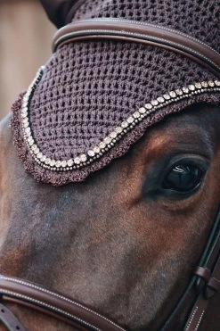 Kentucky Horsewear Stone & Pearl Soundless Fliegenhaube Lang -Reitsportbedarf 329944 BR 2