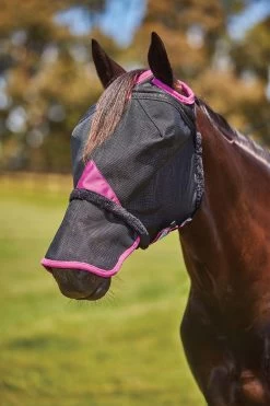 Weatherbeeta Comfitec Deluxe Durable Mesh Fliegenmaske Mit Nüsternschutz