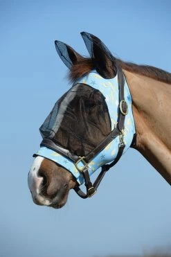 Weatherbeeta Deluxe Stretch Fliegenmaske Mit Ohren -Reitsportbedarf 338282 B GO 01