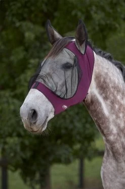 Weatherbeeta Deluxe Stretch Fliegenmaske Mit Ohren -Reitsportbedarf 338282 PU BL 1